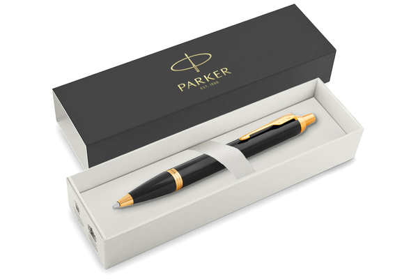 Długopis Parker IM Czarny GT Pozłacany z GRAWEREM na Prezent dla Taty Mamy