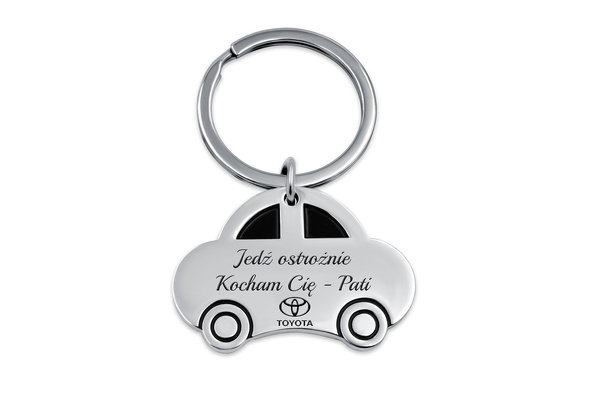 Brelok do Kluczy SAMOCHÓD z GRAWEREM Auto Prezent dla Faceta Chłopaka Taty