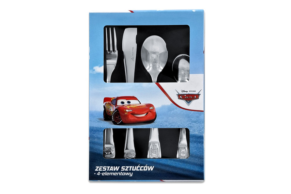 Sztućce dla Dzieci Disney AUTA Cars Prezent na Chrzest Roczek Urodzinki