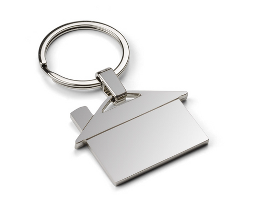 Brelok Domek Srebrny ze zdjęciem 