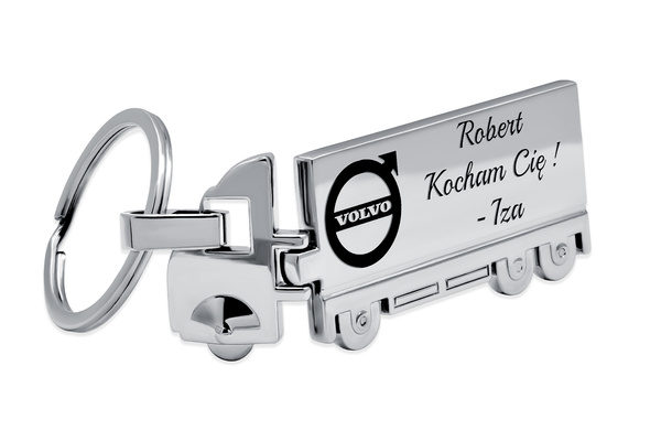 Brelok do Kluczy TIR Volvo DAF MAN z GRAWEREM Prezent dla Męża Taty Syna