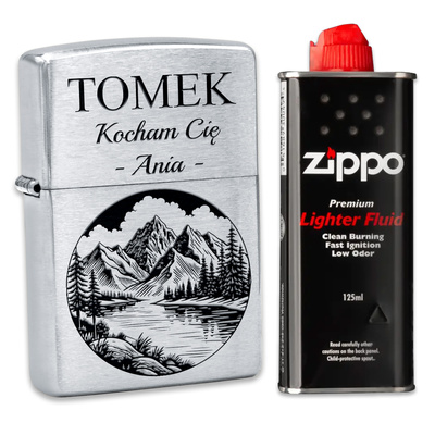 Zapalniczka Benzynowa Zippo Z200 z GRAWEREM Prezent dla Chłopaka Męża