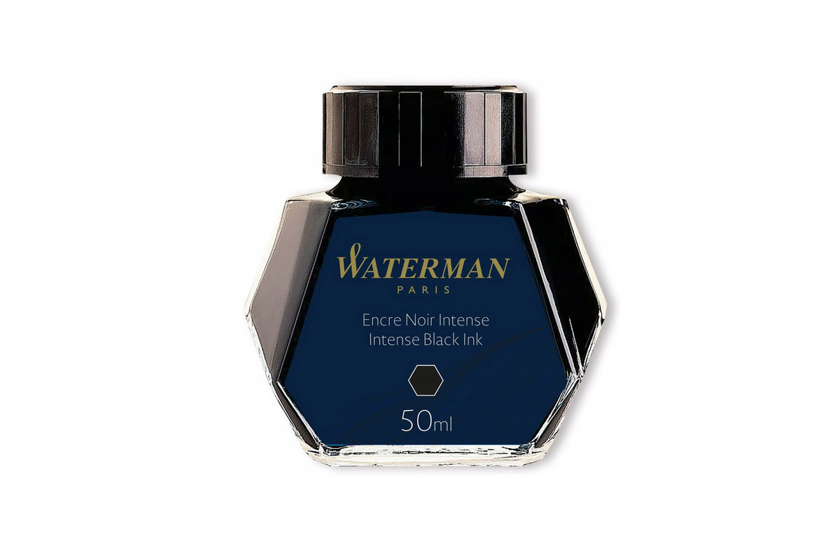 Atrament Butelkowy Waterman do Pióra Wiecznego CZARNY Intense Black