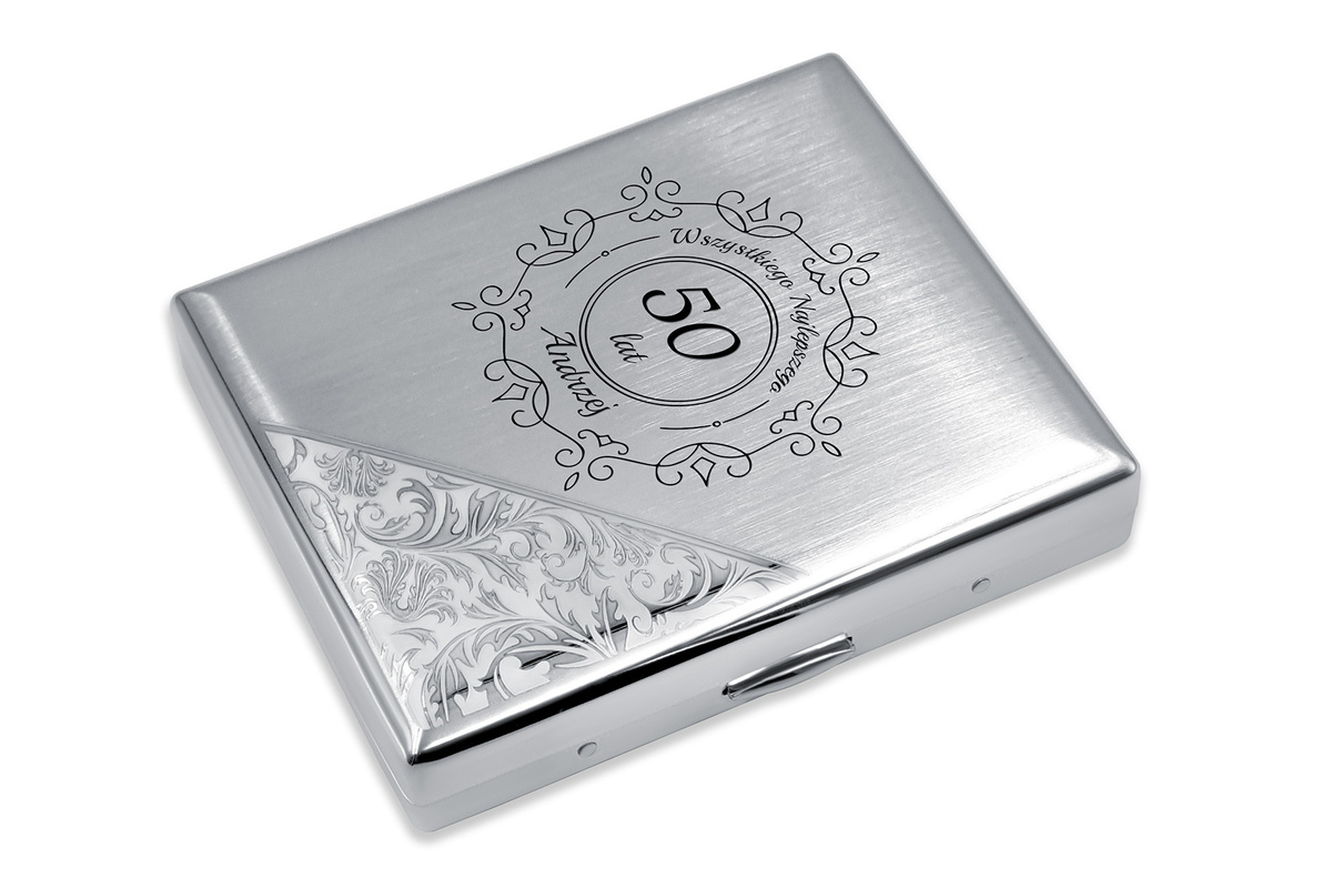 Papierośnica ze Stali z Grawerem PREMIUM – Elegancki Prezent na Święta PAR