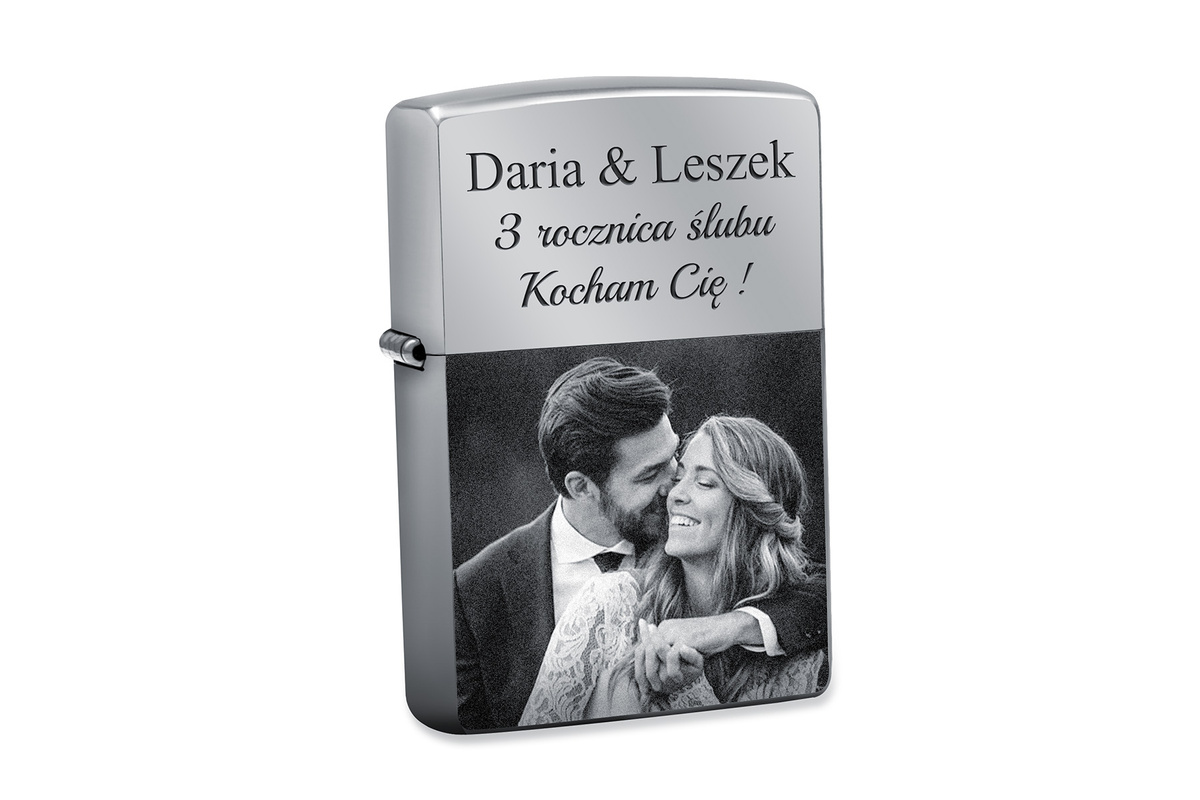 Zapalniczka Benzynowa Zippo Z250 GRAWER Zdjęcia Prezent dla Chłopaka Męża