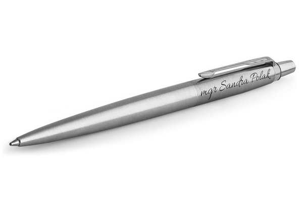 Parker Jotter CT Grawer Długopis Prezent dla Taty Premium Steel Elegancki