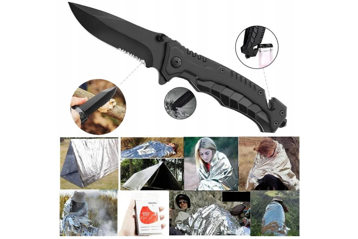 ZESTAW SURVIVALOWY 14 Narzędzi NIEZBĘDNIK Prezent na Święta z GRAWEREM