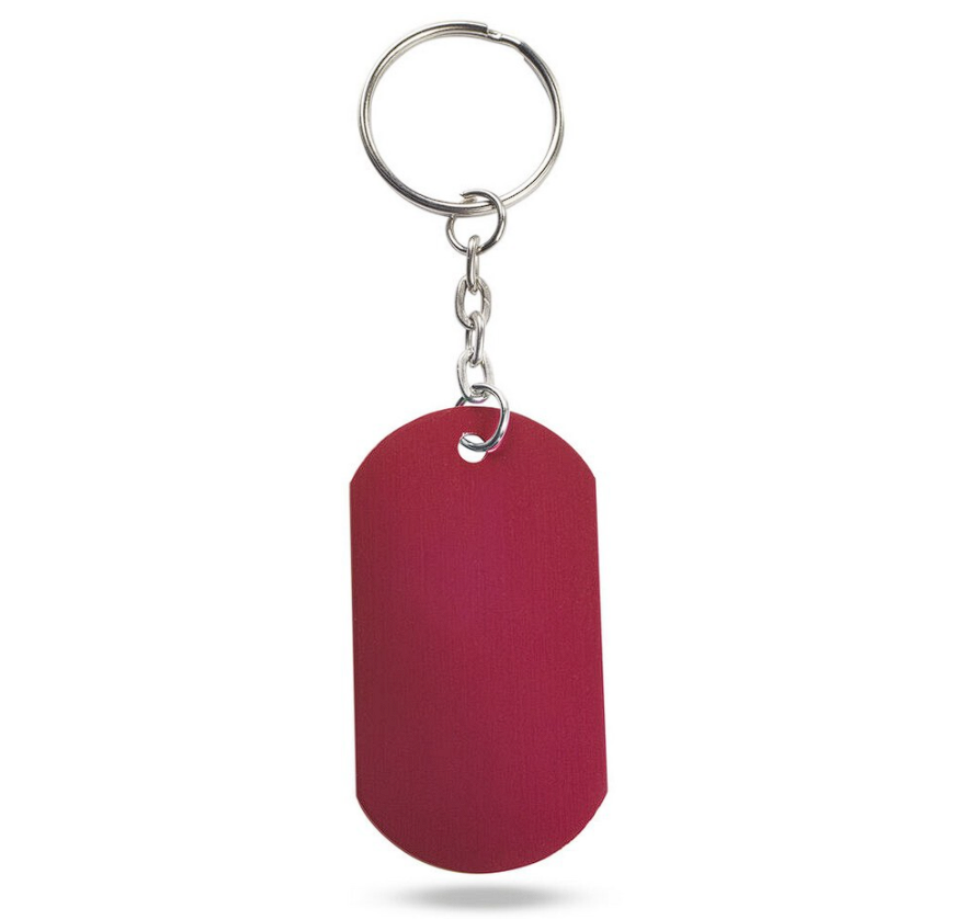 Brelok Czerwony Aluminium