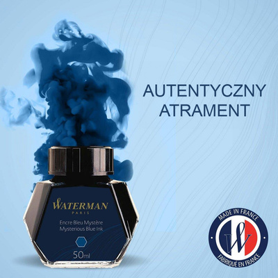 Atrament Butelkowy Waterman do Pióra Wiecznego Niebieski