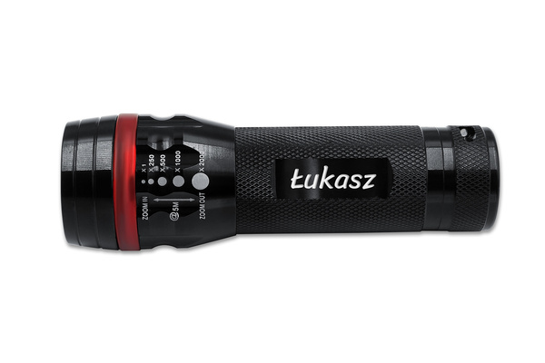  Zestaw Prezentowy Multitool Latarka LED Kompas GRAWER dla Mężczyzny Czarny