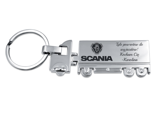 Brelok do Kluczy TIR Volvo DAF MAN z GRAWEREM Prezent dla Męża Taty Syna