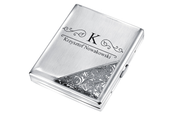 Papierośnica ze Stali z Grawerem PREMIUM – Elegancki Prezent na Święta PAR