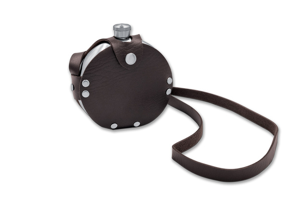 Zestaw Prezentowy Piersiówka Okrągła + Mulitool Srebrny + Latarka GRAWER