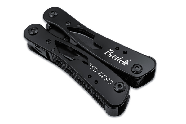 Multitool 20w1 Narzędzie Wielofunkcyjne z GRAWEREM Prezent na Święta Czarny