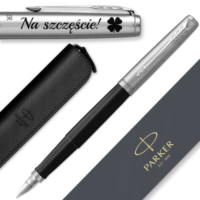 Pióro Wieczne Parker Jotter 60 Czarne z ETUI i GRAWEREM Prezent na Urodziny