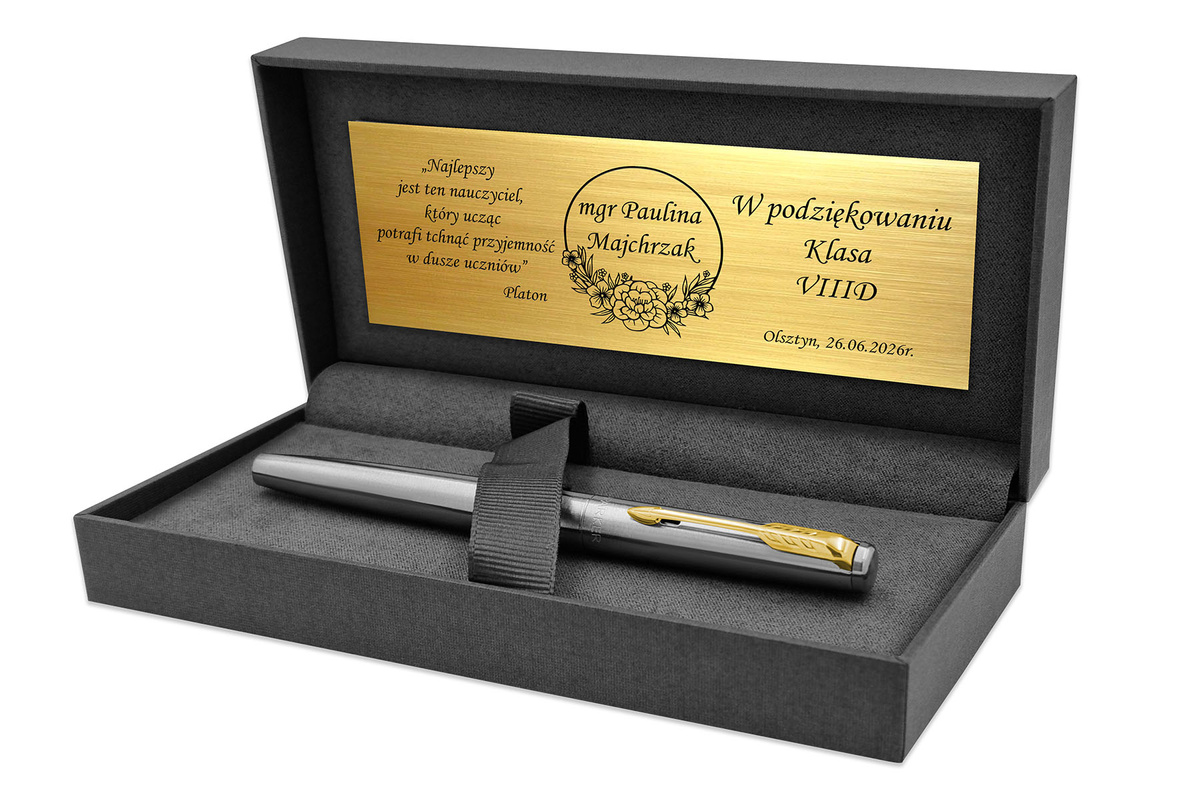 Pióro Wieczne Parker Jotter GT Pozłacane z Grawerem – Prezent Prestige