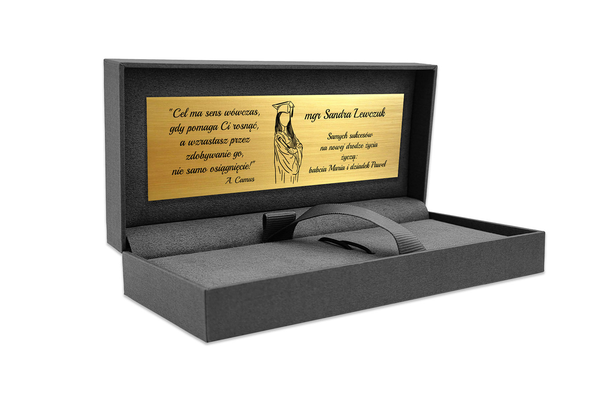 Pudełko Parker PRESTIGE z Grawerowaną Tabliczką na Długopis Pióro