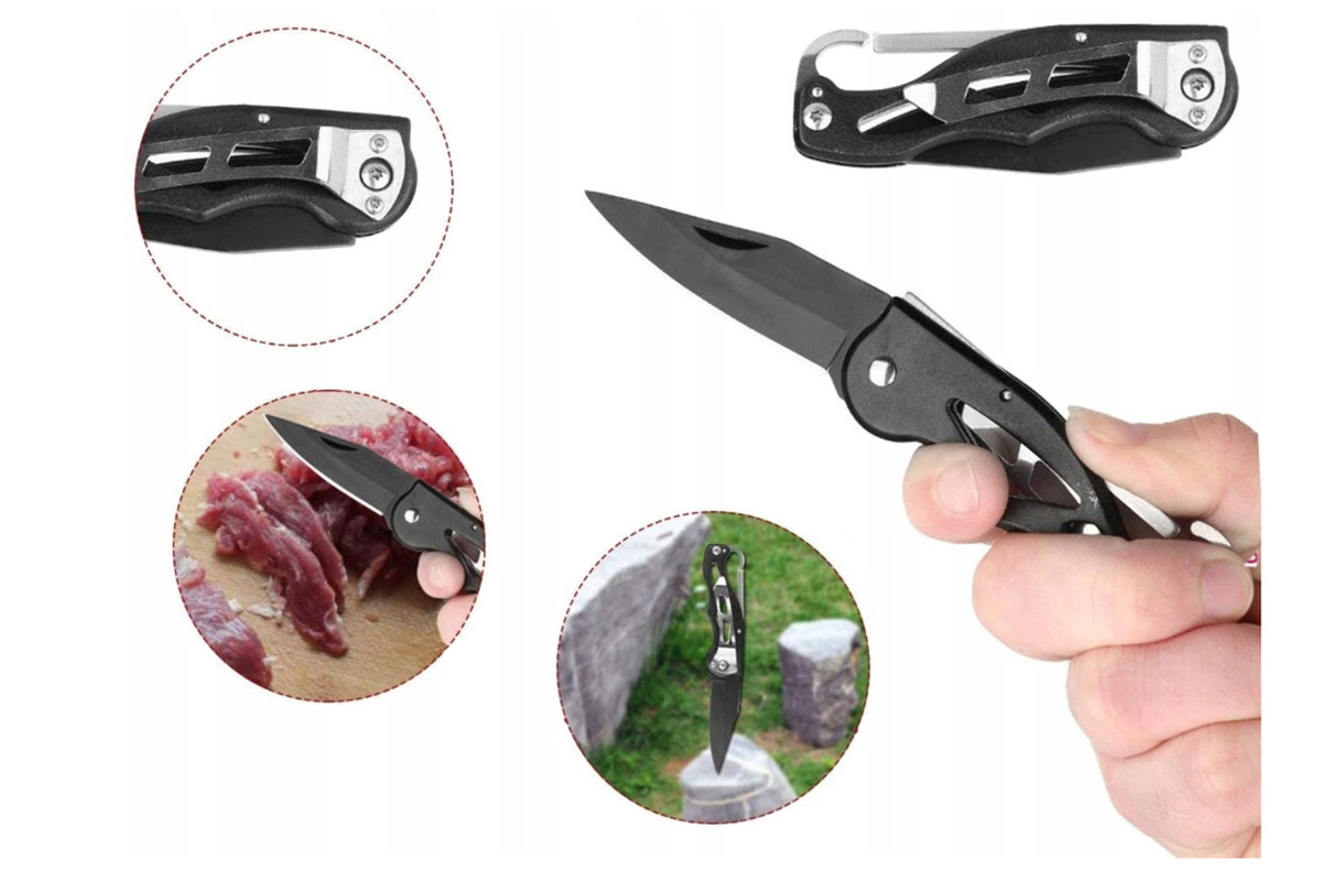 ZESTAW SURVIVALOWY NIEZBĘDNIK 12 Narzędzi Prezent na Święta z GRAWEREM