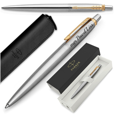 Parker Jotter GT Długopis Pozłacany z Etui i Grawerem – Na Prezent