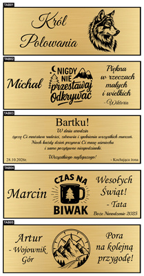 Prezent na Święta Zestaw Nóż Myśliwski + Piersiówka Okrągła z Grawerem