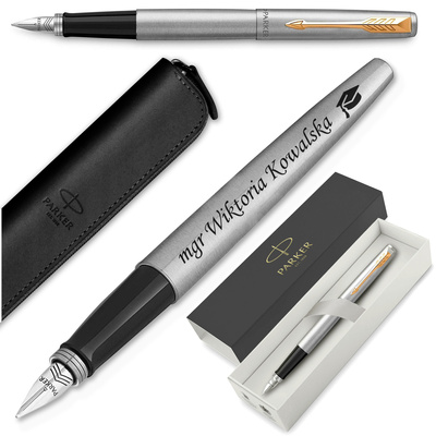 Pióro Wieczne Parker Jotter GT z ETUI i GRAWEREM na Prezent Pozłacane