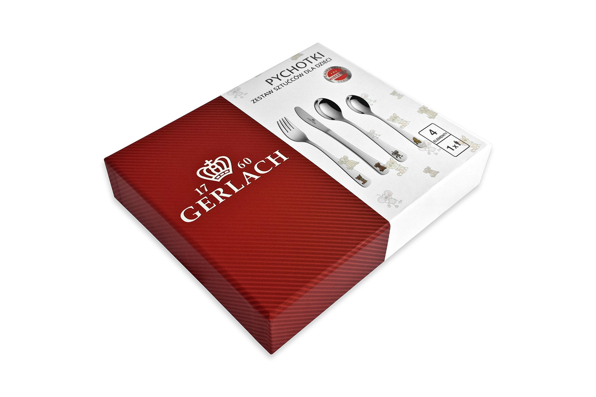 Prezent na Święta dla Dziecka Sztućce Gerlach Pychotki w Pudełku z GRAWEREM