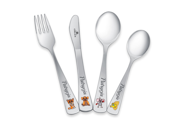 Prezent na Święta dla Dziecka Sztućce Gerlach Pychotki w Pudełku z GRAWEREM