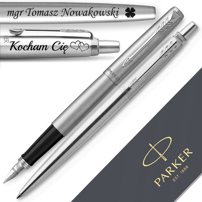 Pióro Wieczne i Długopis Parker Jotter CT z GRAWEREM Prezent na Urodziny