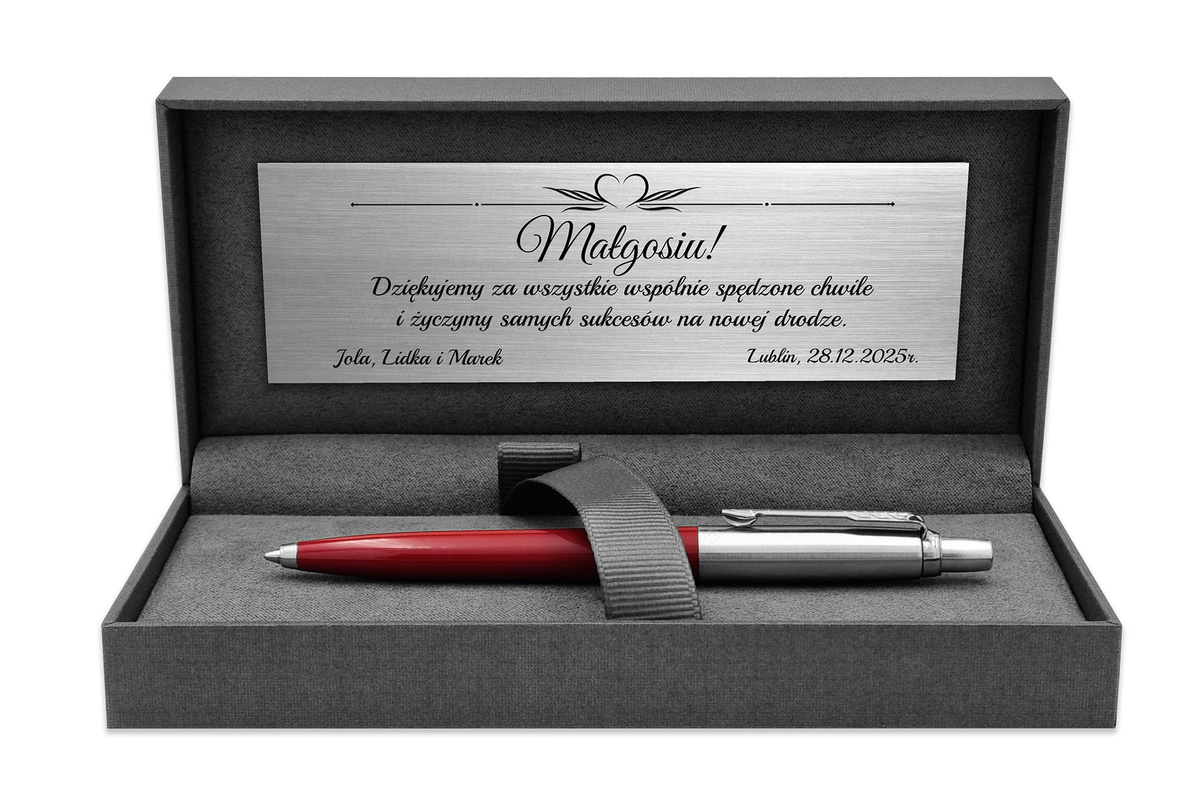 Długopis Parker Jotter 60 Czerwony z ETUI i GRAWEREM na Prezent dla Córki