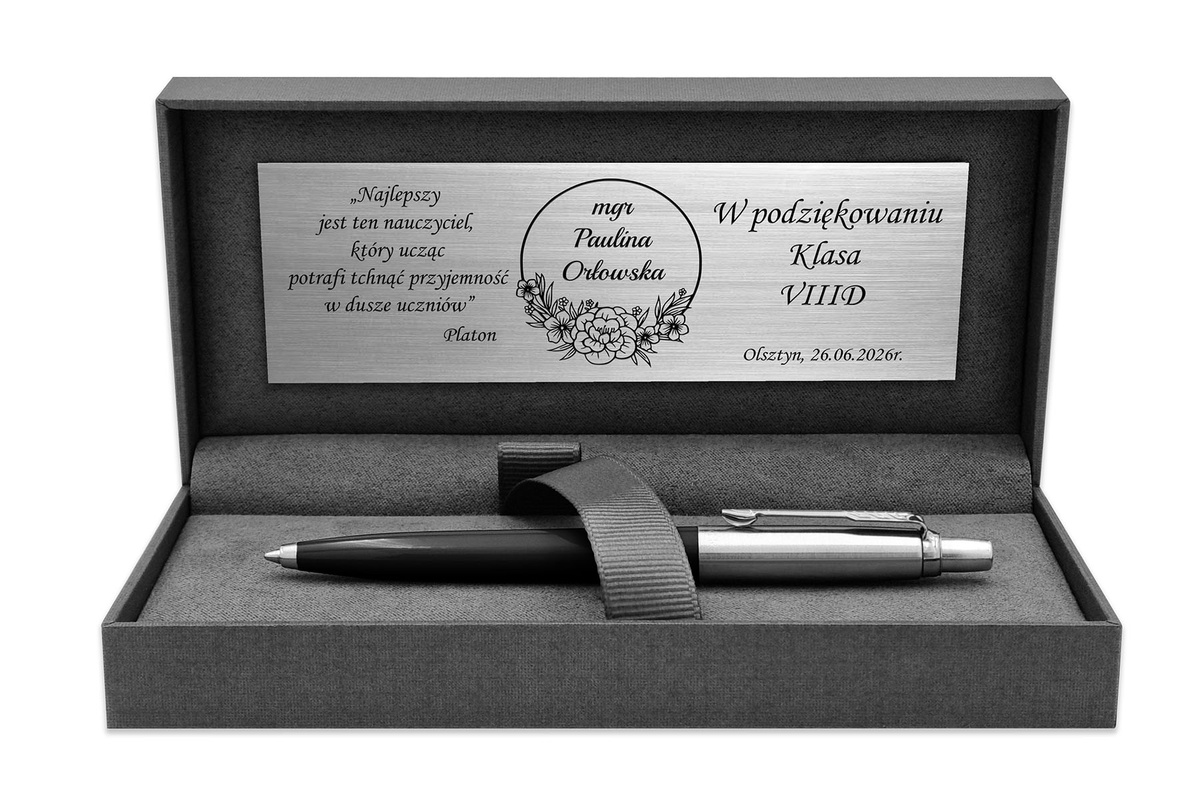 Długopis Parker Jotter 60 Czarny z ETUI i GRAWEREM na Prezent na Rocznicę