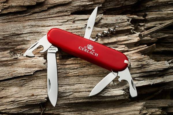 Zestaw Świąteczny Scyzoryk Gerlach 12 funkcji + Kubek Stalowy z Grawerem 