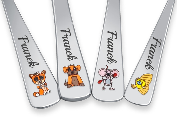 Prezent na Święta dla Dziecka Sztućce Gerlach Pychotki w Pudełku z GRAWEREM