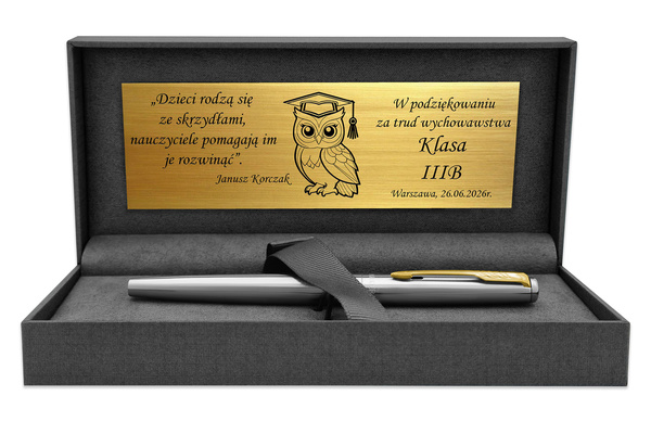Pióro Wieczne Parker Jotter GT Pozłacane z Grawerem – Prezent Prestige