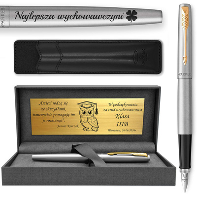 Pióro Wieczne Parker Jotter GT z ETUI Black i GRAWEREM na Prezent dla Mamy