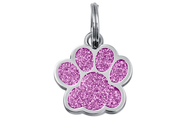 Adresówka Identyfikator dla Psa Kota Łapka Jasny Róż METAL GRAWER Gratis