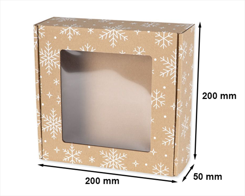 Pudełko Brązowe Świąteczne - Box