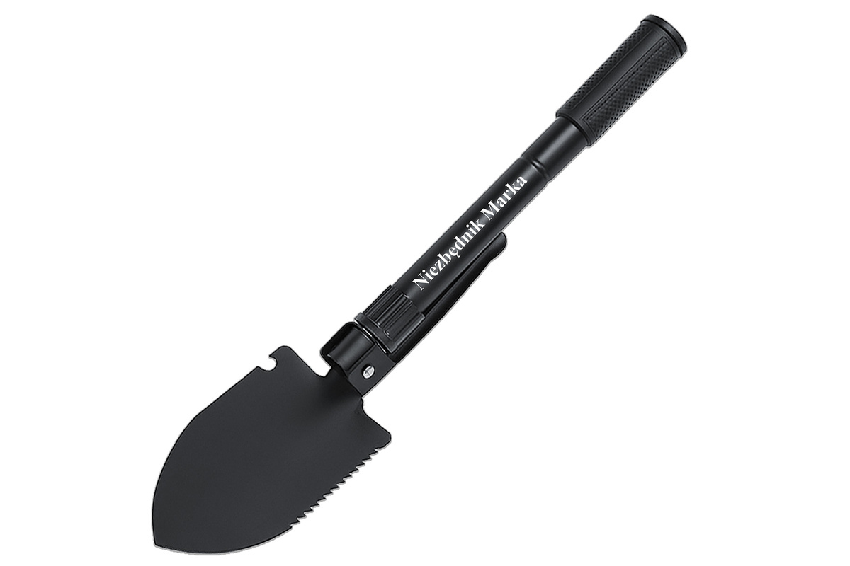 Saperka Czarna Metalowa z Etui i GRAWEREM GRATIS Prezent dla Chłopaka Taty