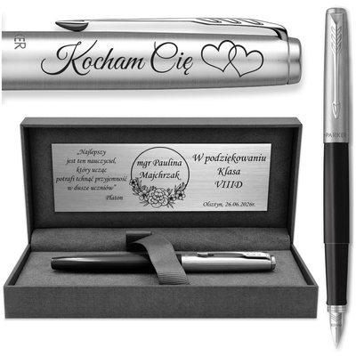 Pióro Wieczne Parker Jotter 60 Czarne z GRAWEREM na Prezent PRESTIGE