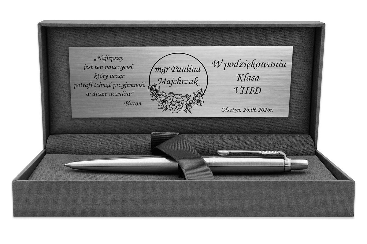 Długopis Parker Jotter CT z Etui Black GRAWER Prezent dla Wychowawcy