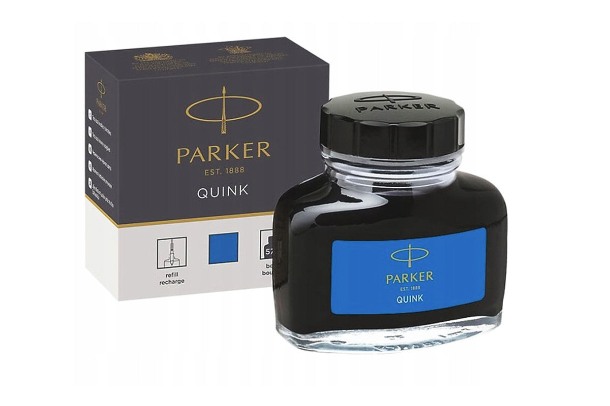 Atrament Butelkowy Parker do Pióra Wiecznego NIEBIESKI