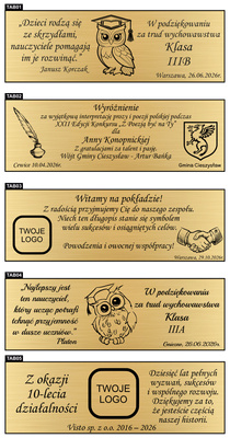 Długopis z GRAWEREM Czarny Prezent dla Nauczyciela Ucznia Wychowawcy