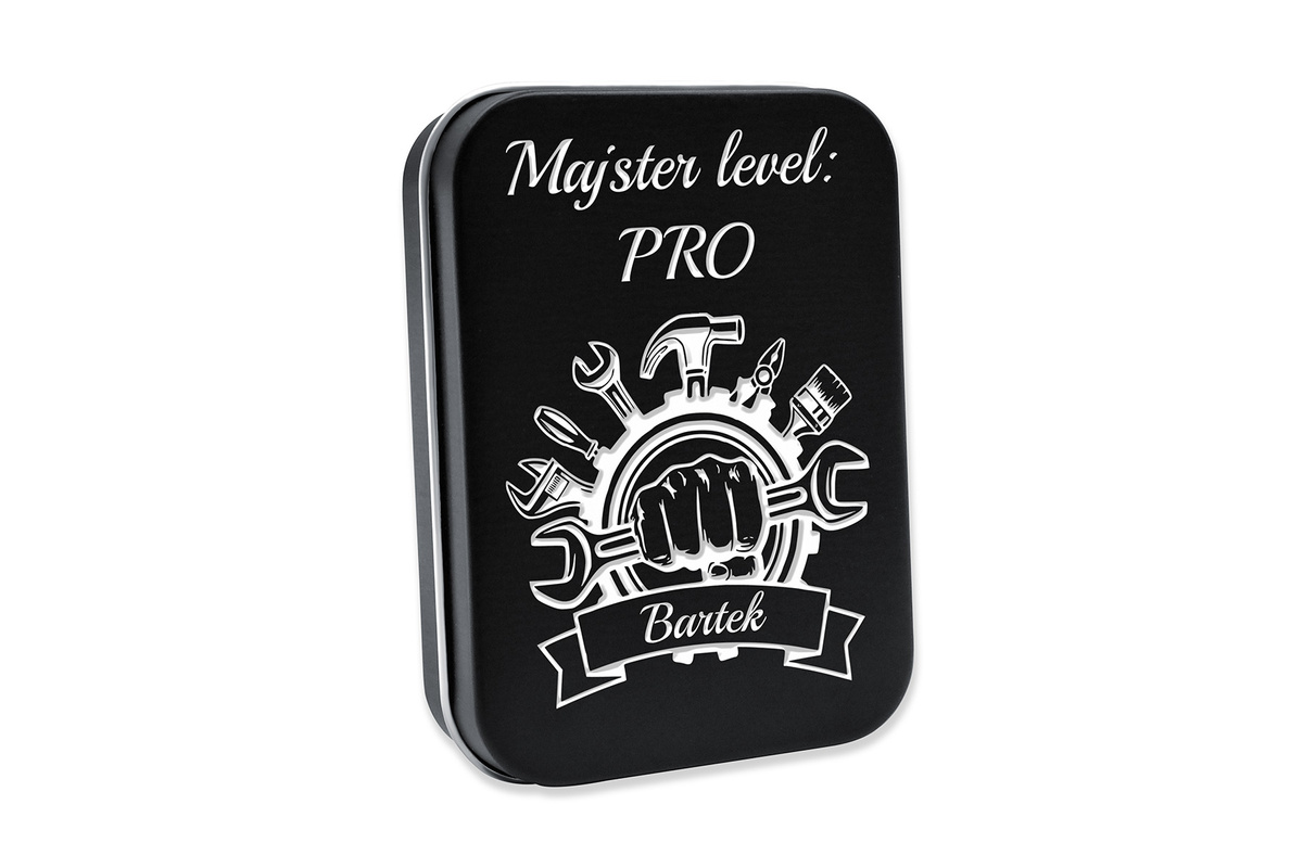 Prezent na Święta Zapalniczka Benzynowa + Pudełko z GRAWEREM Black