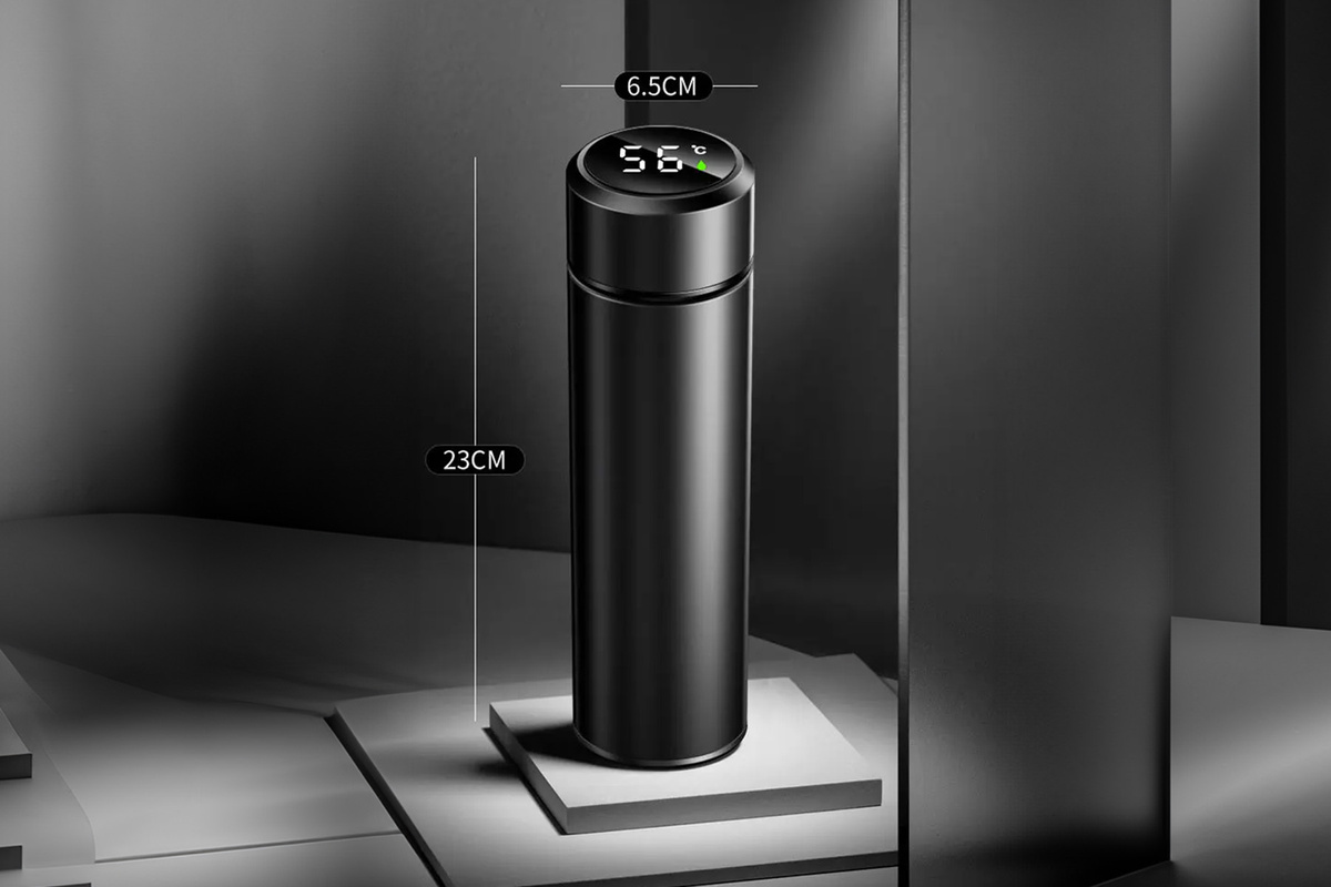 Kubek Termiczny TERMOS LED z GRAWEREM Prezent do Kawy Herbaty Yerby 500 ml