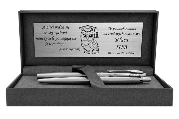 Zestaw Parker Jotter CT Pióro + Długopis z Grawerem Prezent na Święta