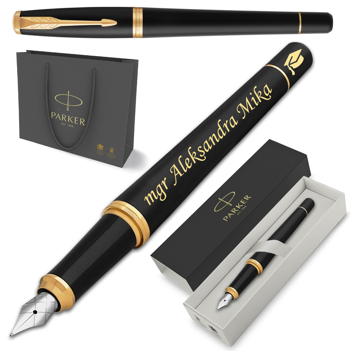 Pióro Wieczne Parker Urban GT Pozłacany z GRAWEREM Prezent dla Mamy Taty