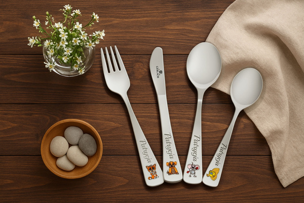 Prezent na Święta dla Dziecka Sztućce Gerlach Pychotki w Pudełku z GRAWEREM