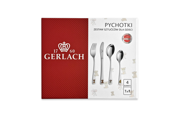 Prezent na Święta dla Dziecka Sztućce Gerlach Pychotki w Pudełku z GRAWEREM