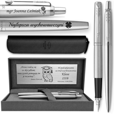 Pióro Wieczne i Długopis Parker Jotter CT z ETUI i GRAWEREM na Prezent