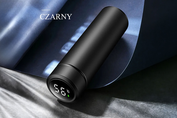 Kubek Termiczny TERMOS LED z GRAWEREM Prezent do Kawy Herbaty Yerby 500 ml