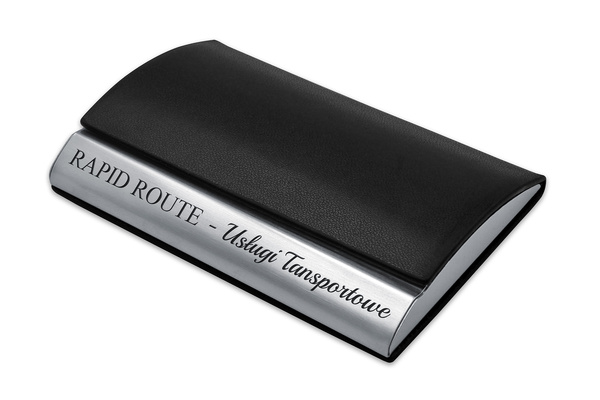 Wizytownik Skórzany z GRAWEREM Gratis Elegancki dla Biznesmena W4